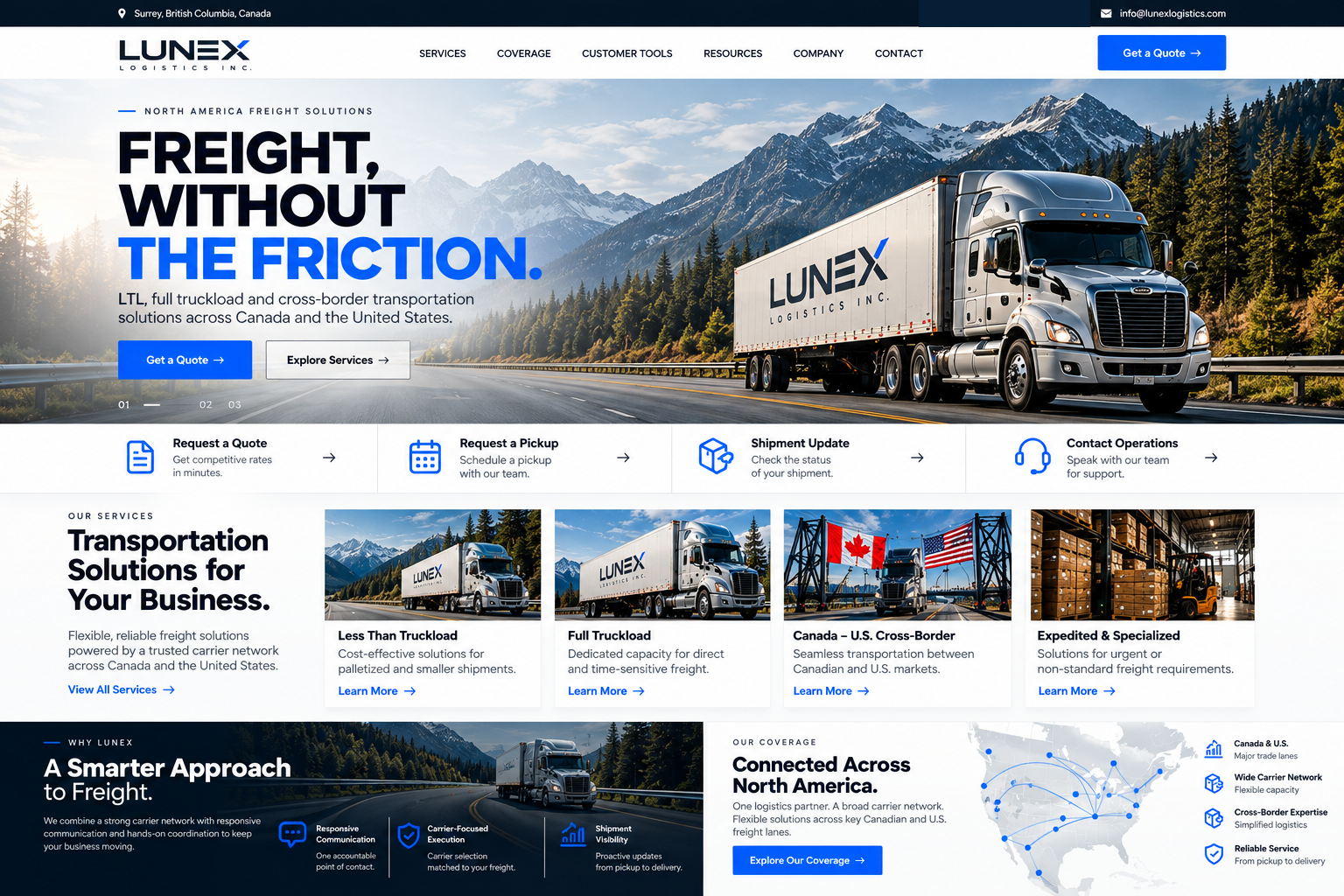 Lunex Logistics — freight without the friction